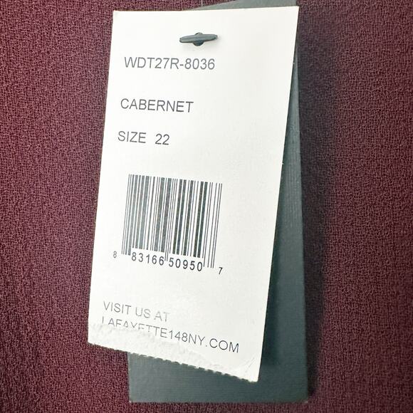 Lafayette 148 New York Mariam Noveau Crepe Dress Women’s plus size 22W NEW - Picture 4 of 11